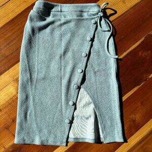 Baby Blue Midi Skirt